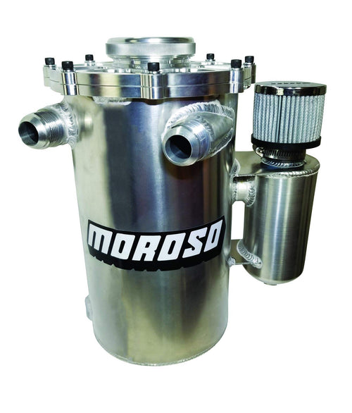 Moroso Pro Mod Style Dry Sump Tank 22617, 7" OD, Split Top w/ Breather Tank, Dual #16 Returns
