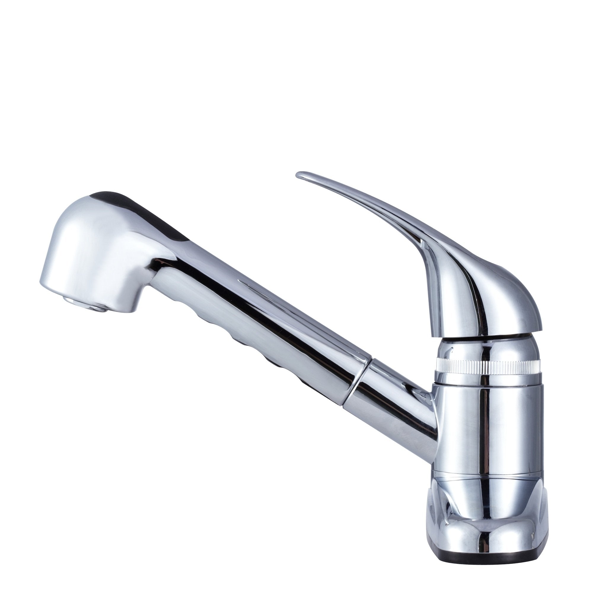 Dura Faucet RV Non-Metallic Pull-Out Kitchen Sink Faucet DF-PK100-CP - Single Handle (Chrome)