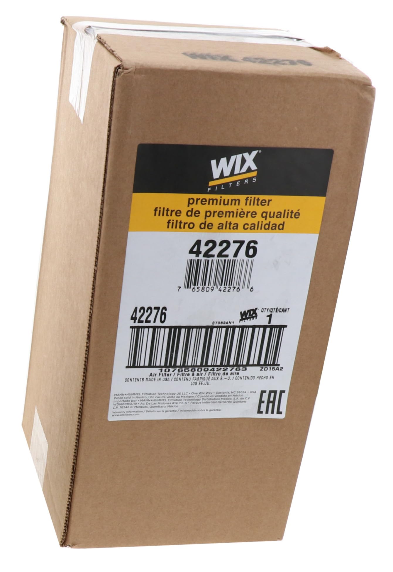 WIX Filters - Heavy Duty 42276 Air Filter W/Fin, Pack of 1