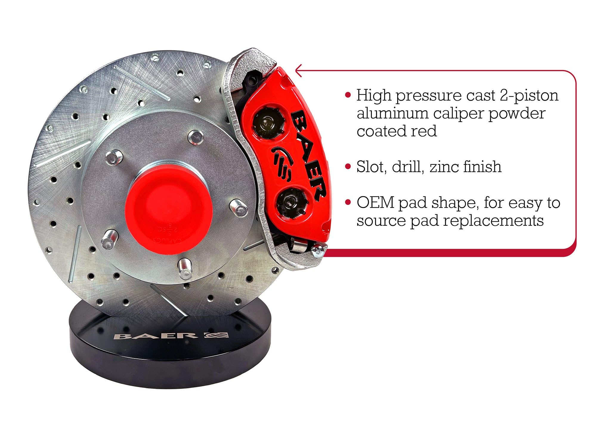 11" Clsc Brake Sys Frt Red Wilwood Baer Brakes (4261576R)
