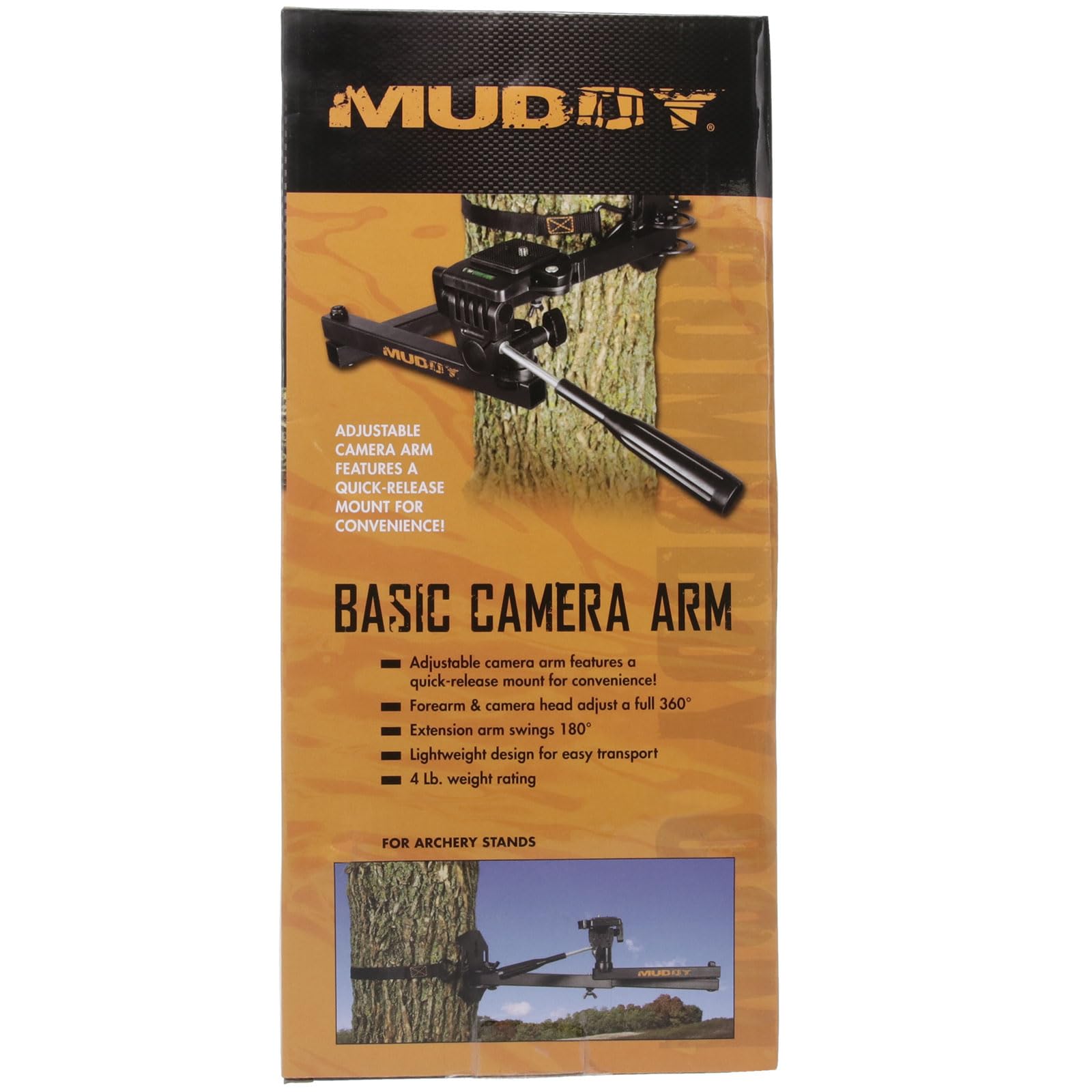 Muddy Trail Camera Basic Arm with Pan Head for Precision Game Cam Positioning