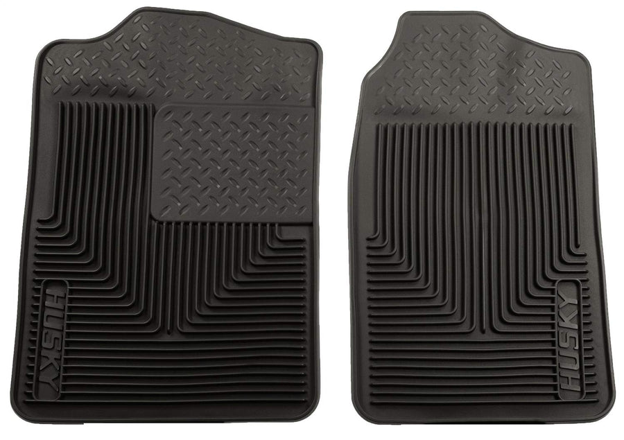 Heavy Duty Husky Liners Front Floor Mats | 1988-1999 Chevrolet C1500/K1500, 1988-2000 Chevrolet C2500/K2500, Black | 51011