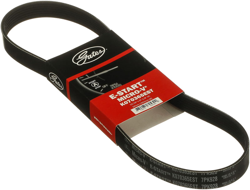 K070365EST Gates E-Start Micro-V Serpentine Drive Belt