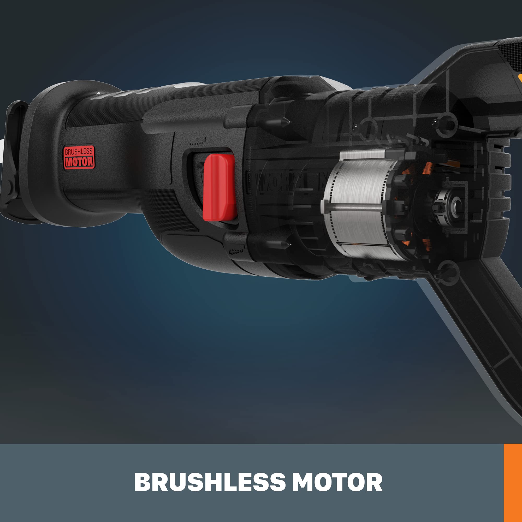 20V Worx Nitro WX516L.9 Power Share Cordless Reciprocating Saw with Brushless Motor (Tool Only)