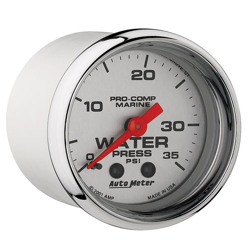 Marine AutoMeter 200772-35 Mechanical Water Pressure Gauge