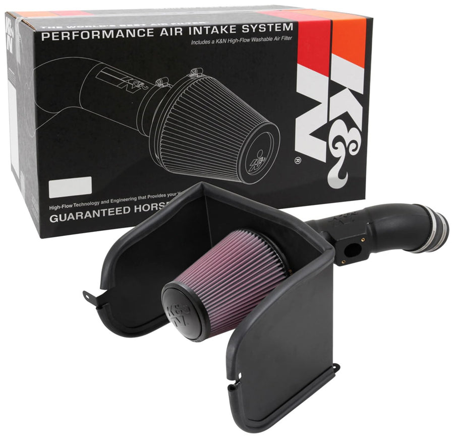 Cold Air Intake System K&N: High-Flow Air-Filter, Increase Performance & Horsepower: Compatible with 2016-2019 TOYOTA Land Cruiser, 63-9040