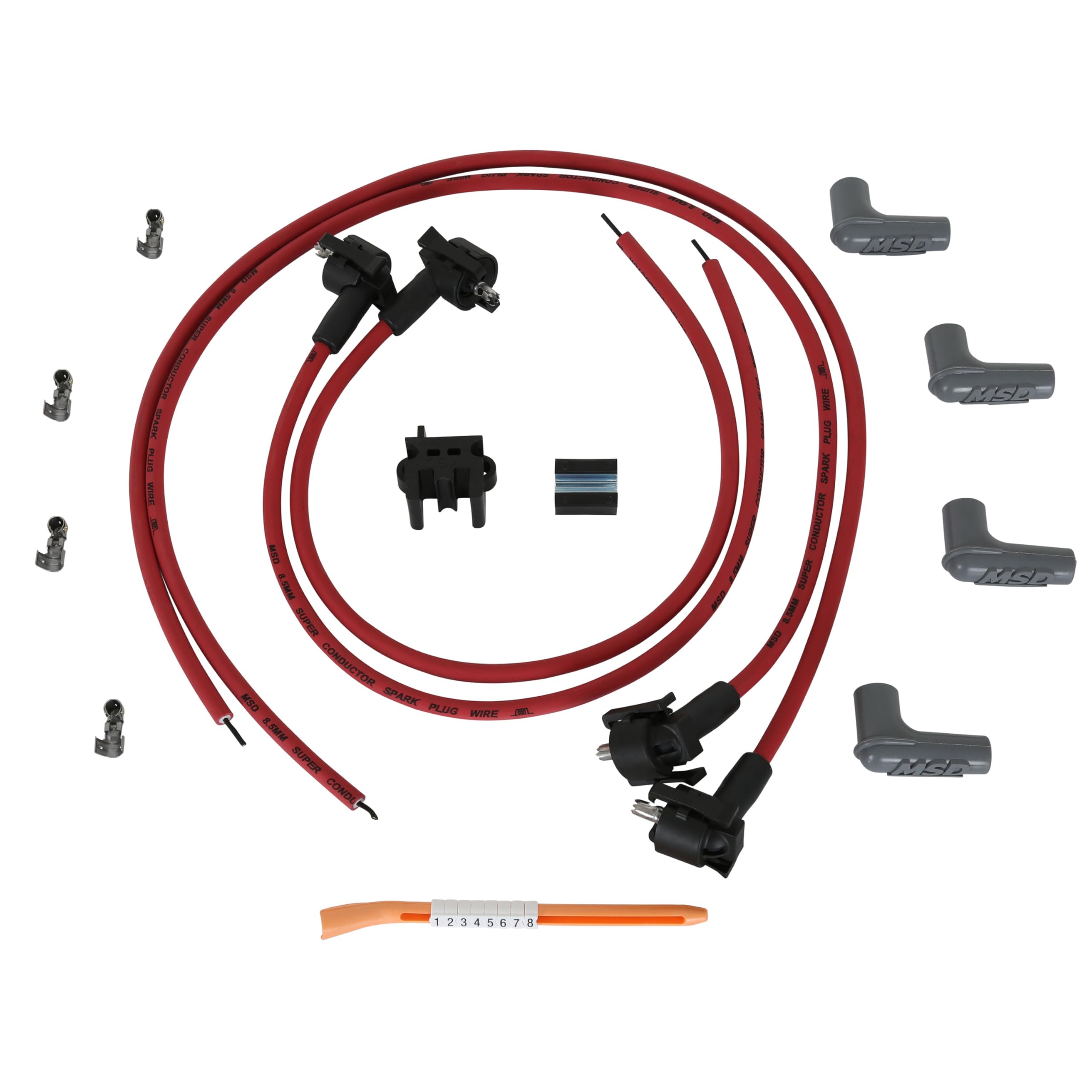 Super Conductor MSD 31689 Spark Plug Wire Set, 4 Cylinder Midget