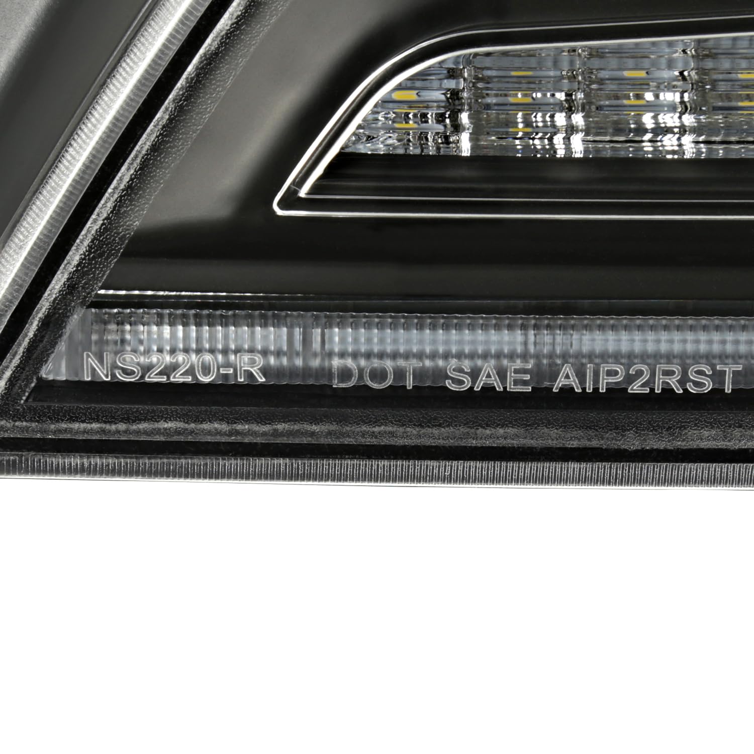 Full LED Tail Lights SPEC-D TUNING w/Red Fiber Optic Halo Ring, Sequential Turn Signal, and Startup Animation Compatible with 2003-2007 Infiniti G35, Left + Right Pair Assembly