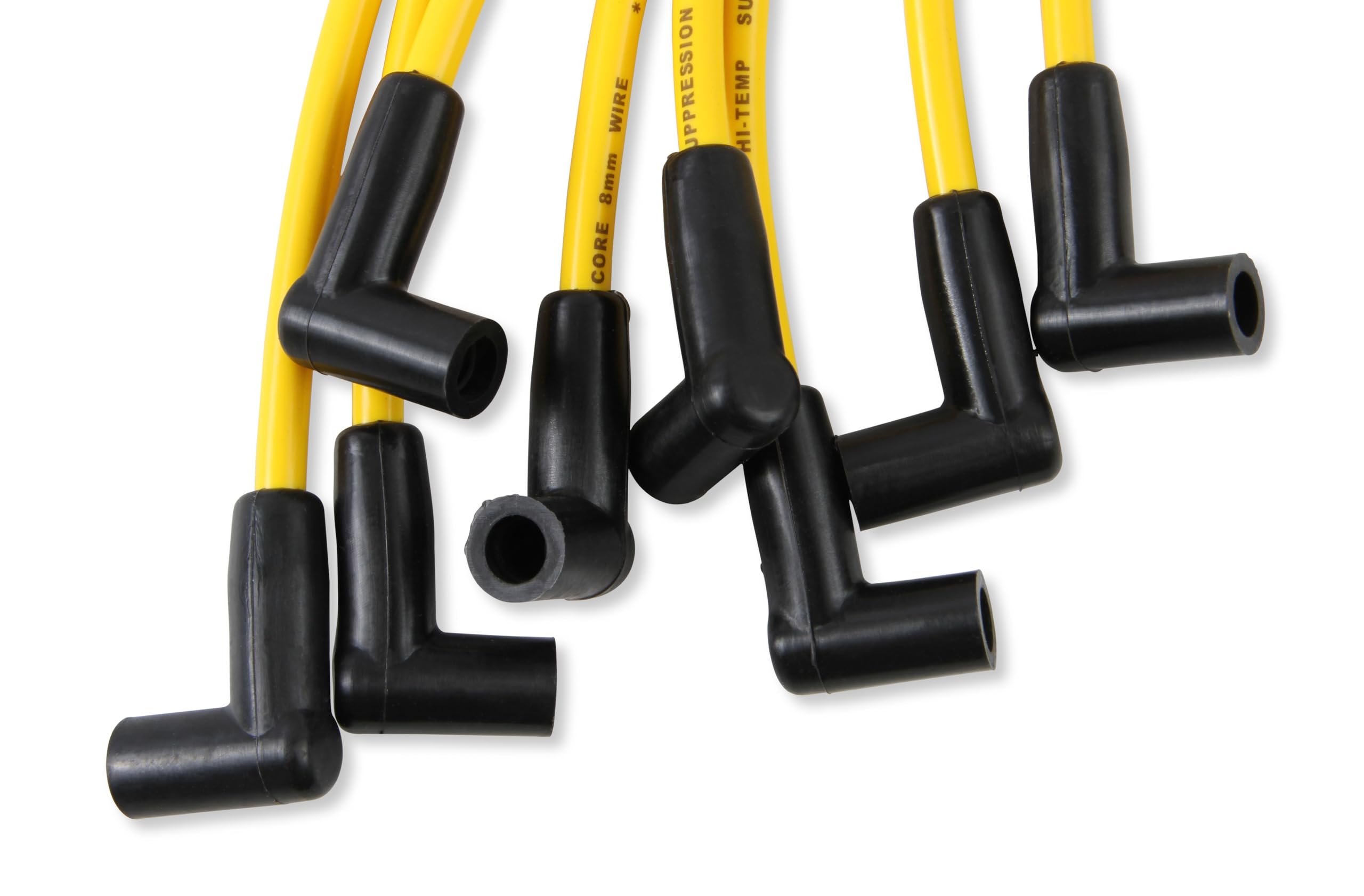 Spark Plug Wire Set ACCEL 4053 - Super Stock Graphite Core 8mm - Yellow