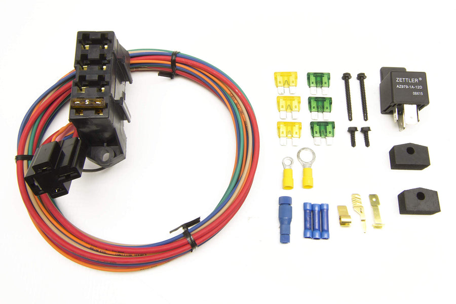 70114 Painless Performance Cirkit Boss Heavy-Duty Auxiliary Fuses Block, 3 Ignition-Hot Circuits