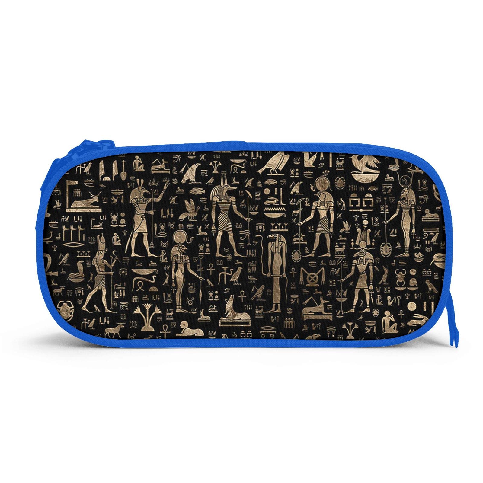 Pencil Case Ancient Egypt Cartoon Animal Pattern, Stationery, Simple, Unisex, Functional, For Students, For Working People, Multi-functional, Stationery Bag, Pen Holder, High Quality