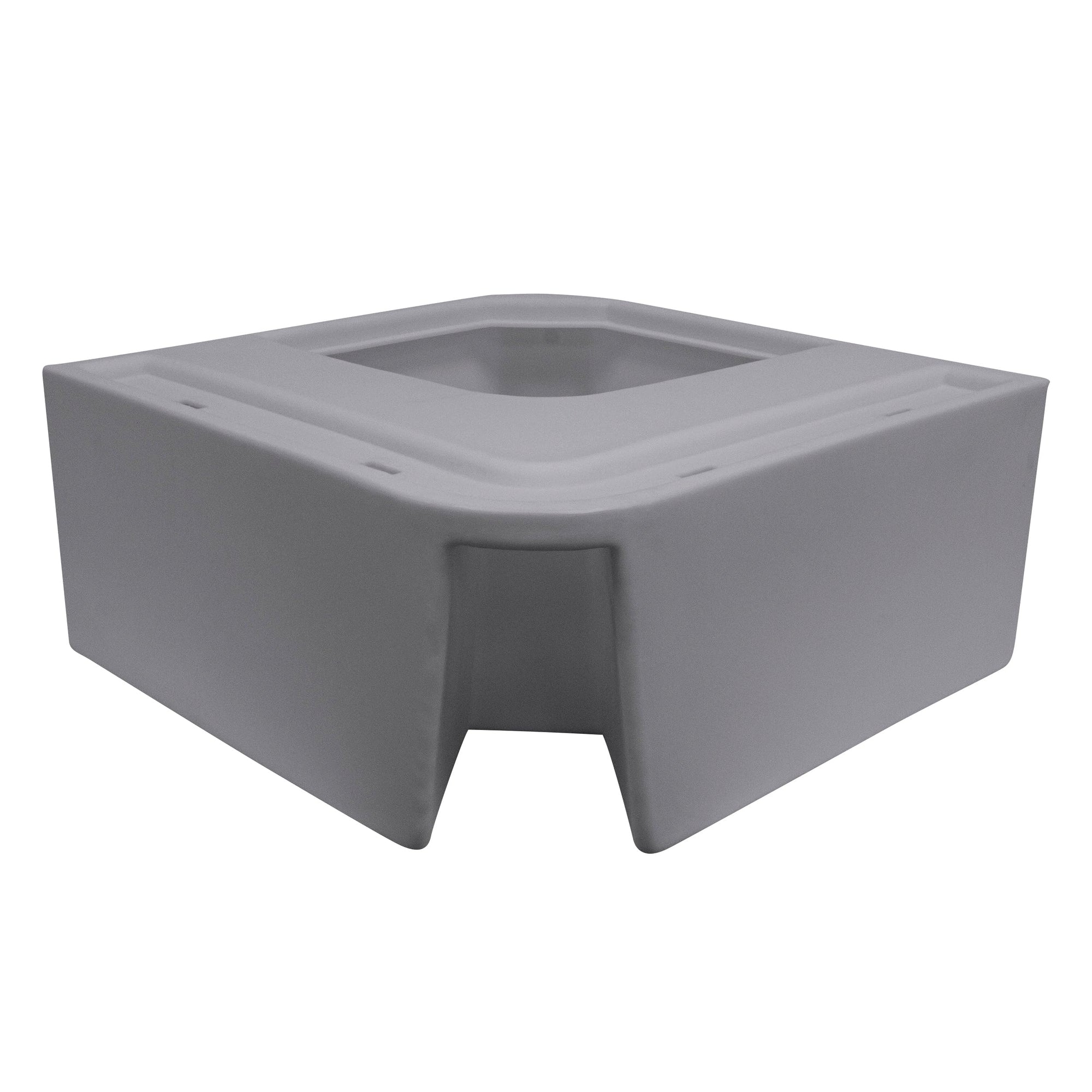 DLX Series Wise 8WD133-1B-221 Pontoon Corner Section - Base Only - Grey