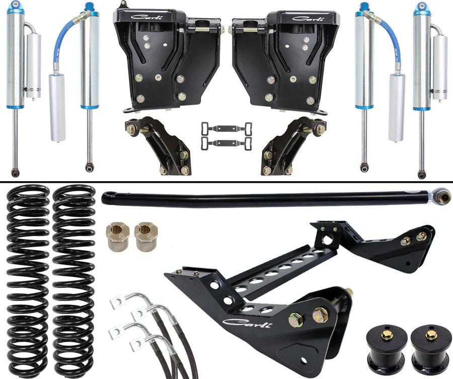 Dominator Carli 2.5 System, Base, 4.5” Lift, 2005-07 Ford F250/F350, Diesel