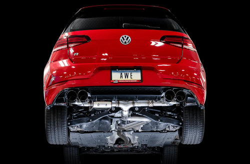Volkswagen Golf R MK7.5 AWE Tuning SwitchPath Exhaust w/Chrome Silver Tips 102mm - 3025-42066