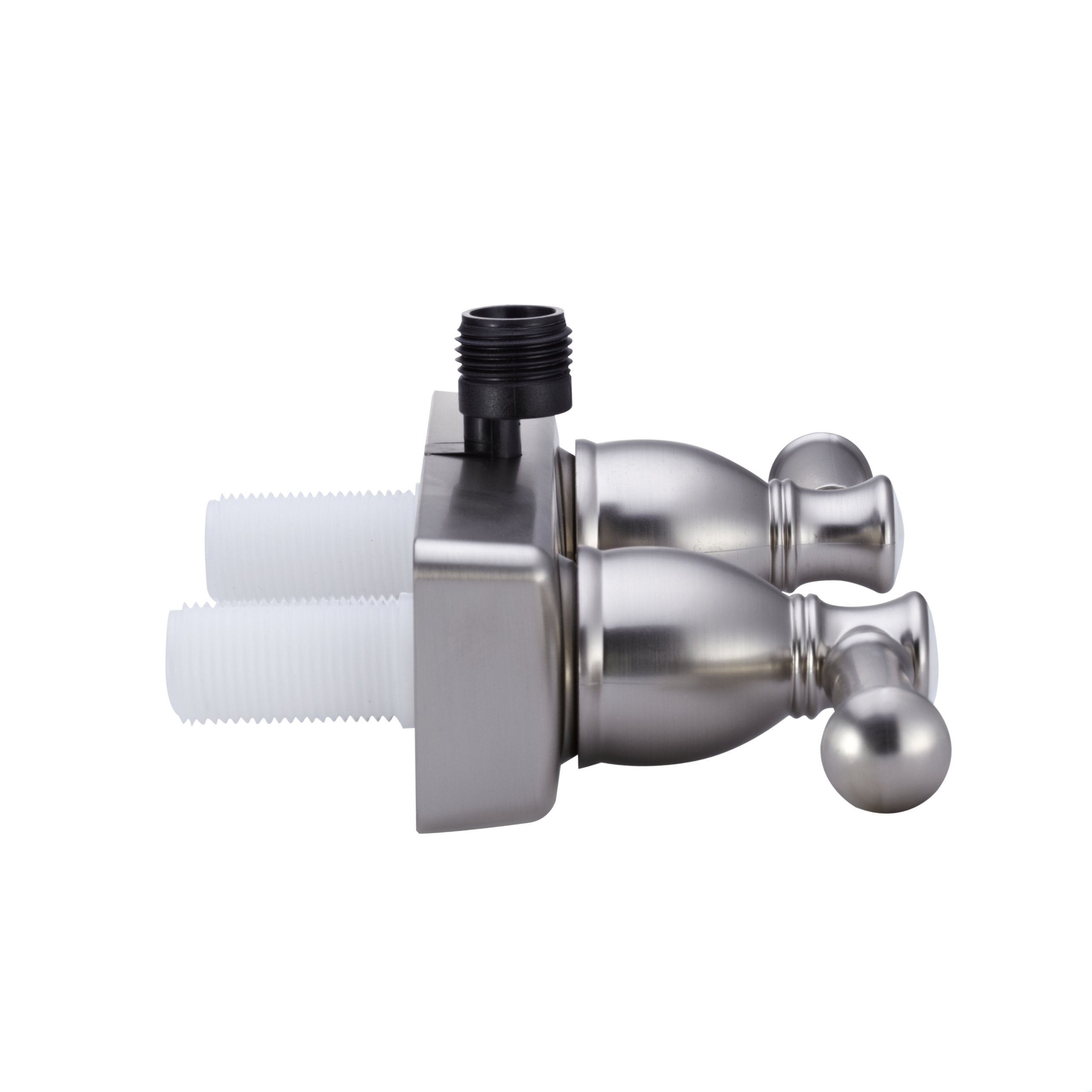 Dura Faucet RV Shower Faucet DF-SA100L-SN Diverter with Hot/Cold Handles (Brushed Satin Nickel)