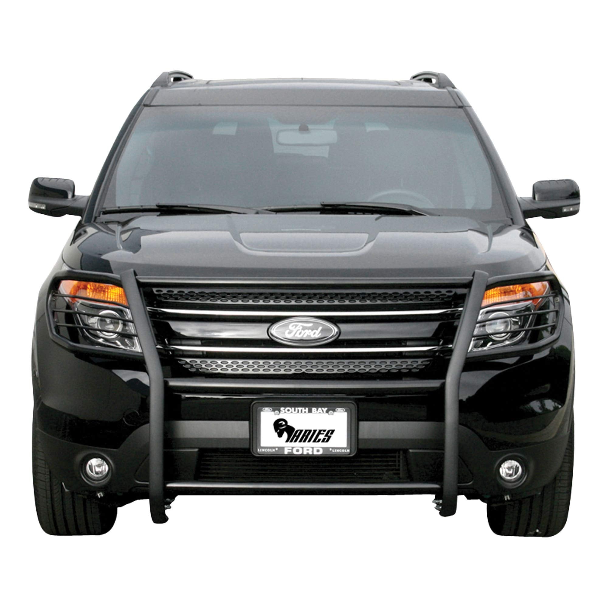 Black Steel ARIES 3065 1-1/2-Inch Grille Guard, No-Drill, Select Ford Explorer