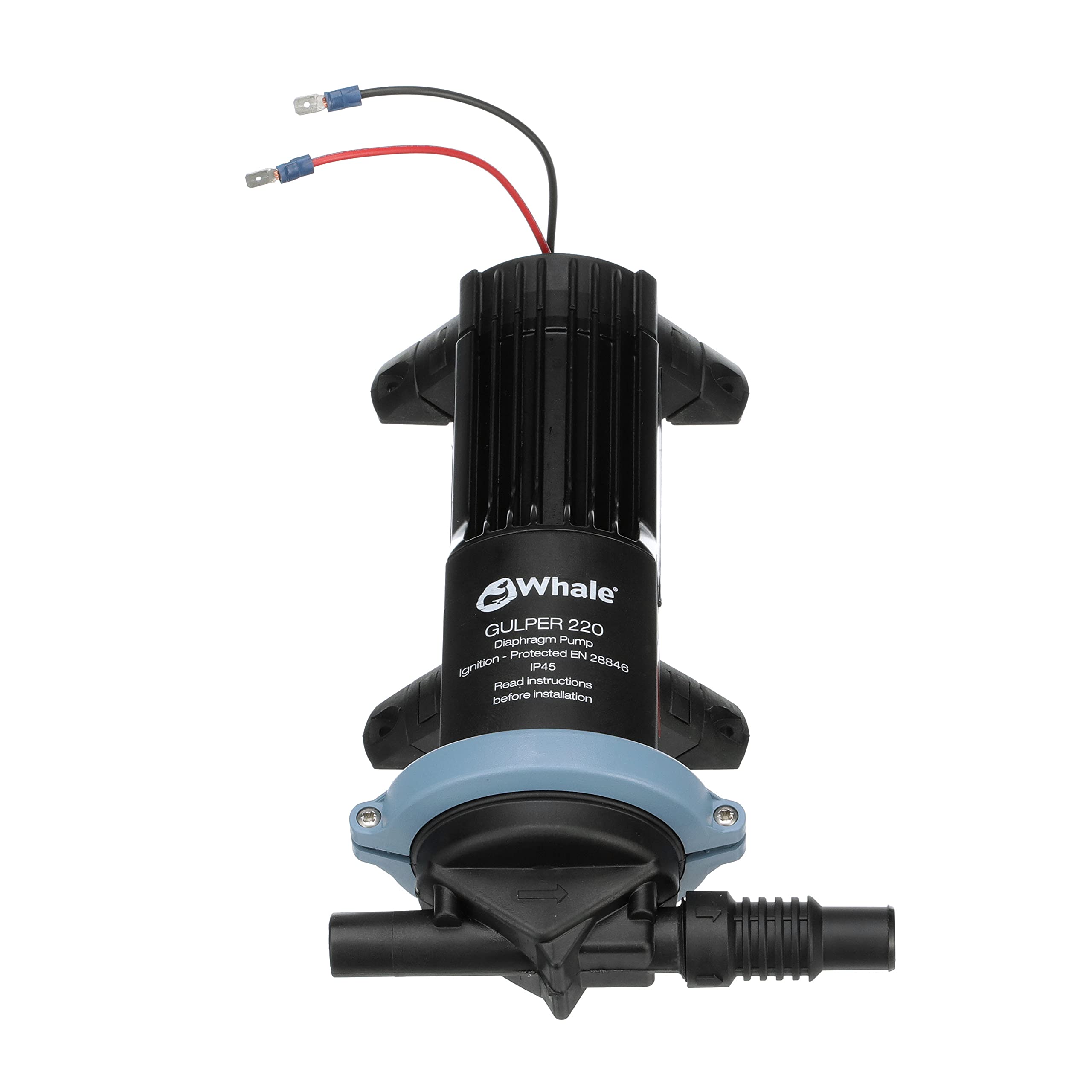 Whale Gulper 220 Pump, BP1554 Manages Gray Waste, 3.5 GPM Flow Rate, 24V DC, ¾-Inch Hose Connections