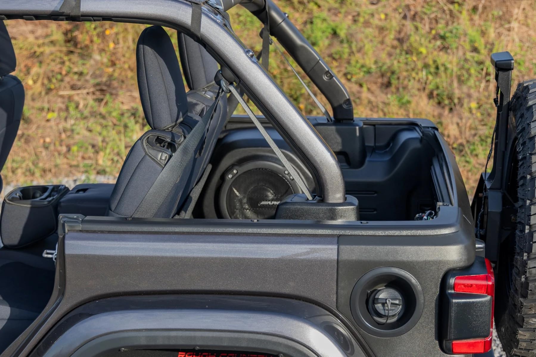 Rough Country Tailgate Protector for Jeep Wrangler JL/Unlimited (2018-2025) - Durable Protection, Scratch & Impact Resistant, Easy Install