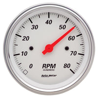 Electric Auto Meter 1390 Arctic White Tachometer
