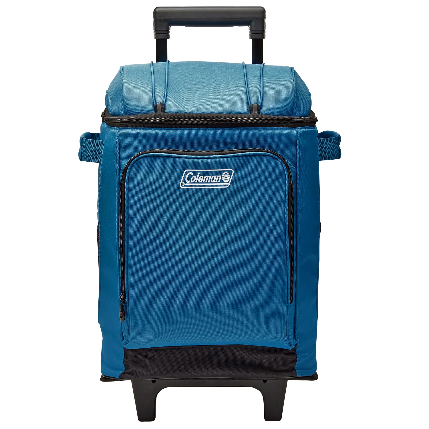 42-Can Coleman Soft Rolling Cooler with Wheels, Leak-Proof Portable Insulated Chiller with 12+ Hour Ice Retention, Made with Recycled Materials