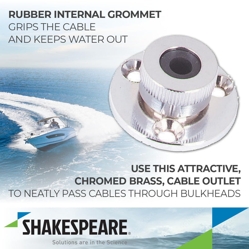 Chrome Plated Shakespeare Cable Outlet