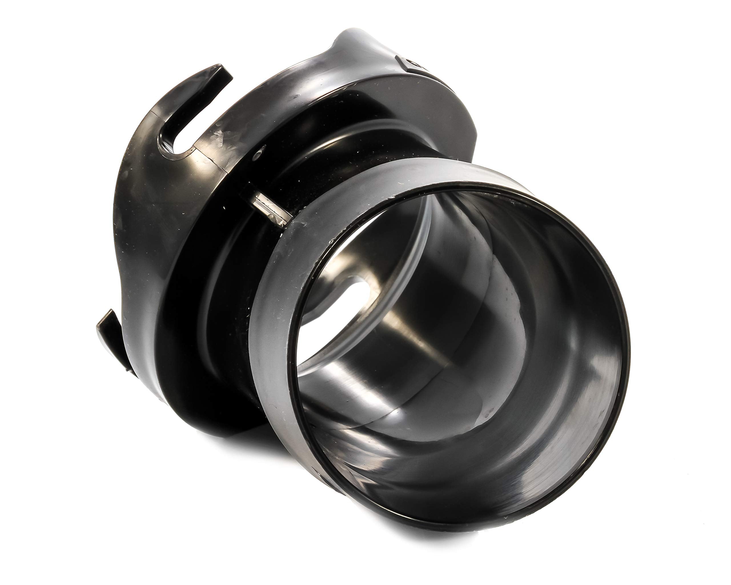 45 Degree Camco 39403 Hose Adapter Sewer Fitting,Black,3 Inch