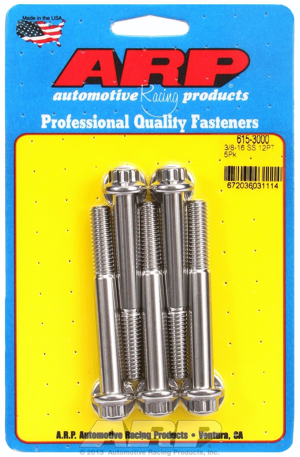Hex Bolt ARP (615-3000), Stainless Steel