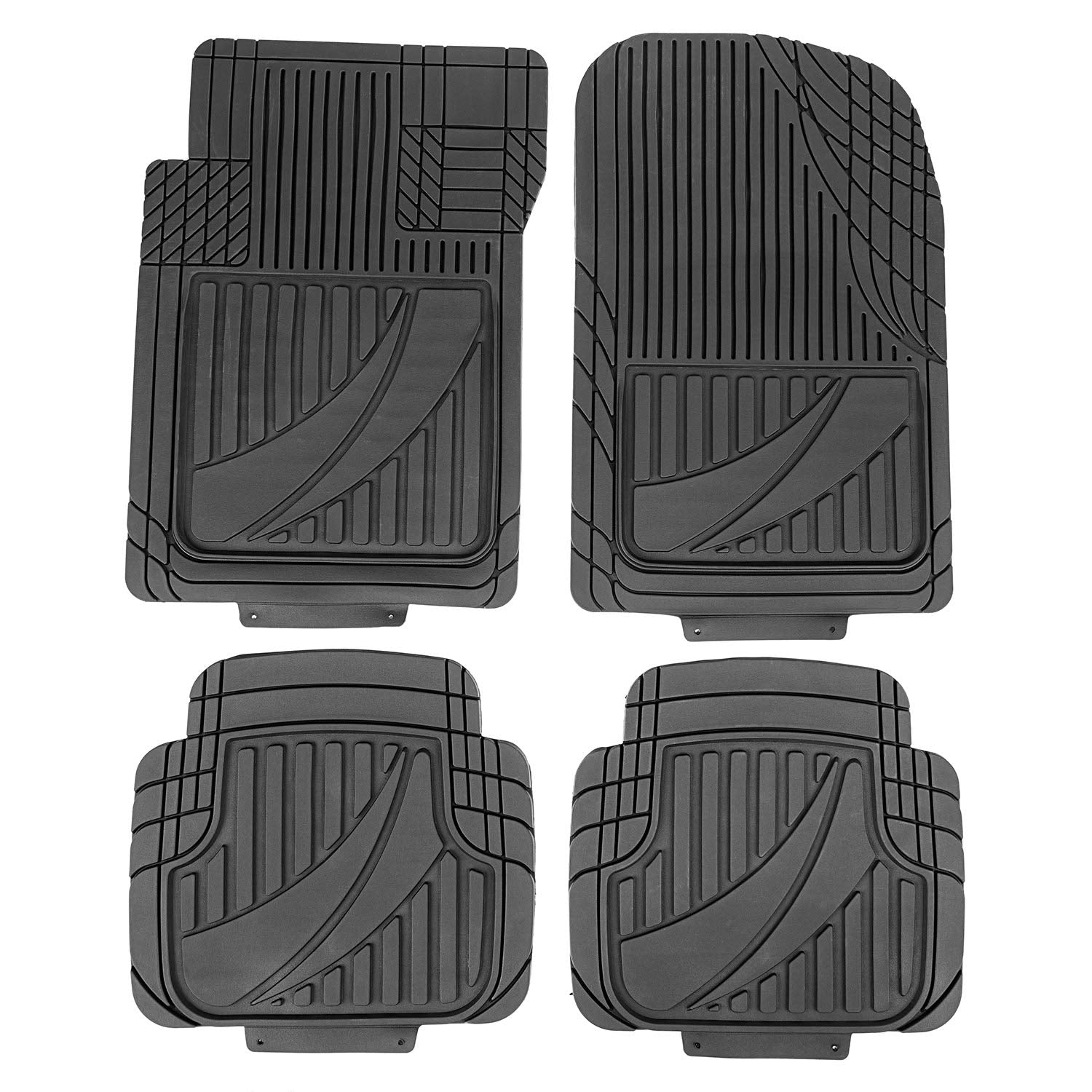 Rugged Ridge Floor Liner Set Universal Trim to Fit | 4-Piece Set, Black | 12987.90 | Universal Fit