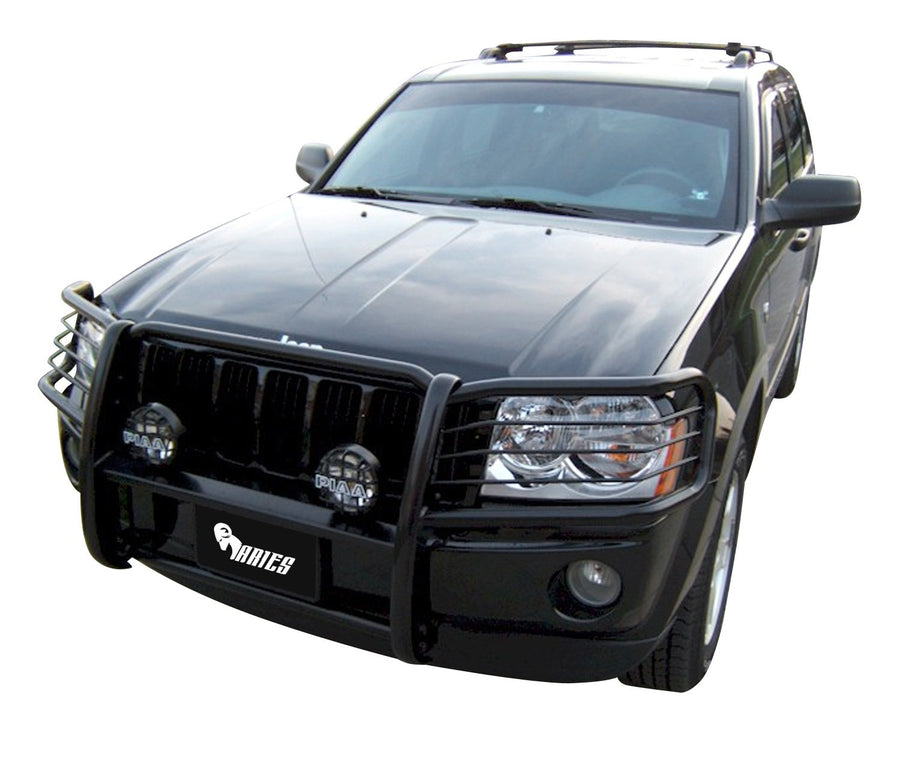 1-1/2-Inch ARIES Black Steel Grille Guard, No-Drill, Select Jeep Cherokee, Sport