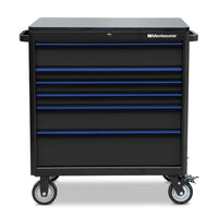 Tool Box Montezuma - Drawer Rolling Tool Cabinet With Multiple Power Outlets & Black Powder Coat Finish, 1 Count