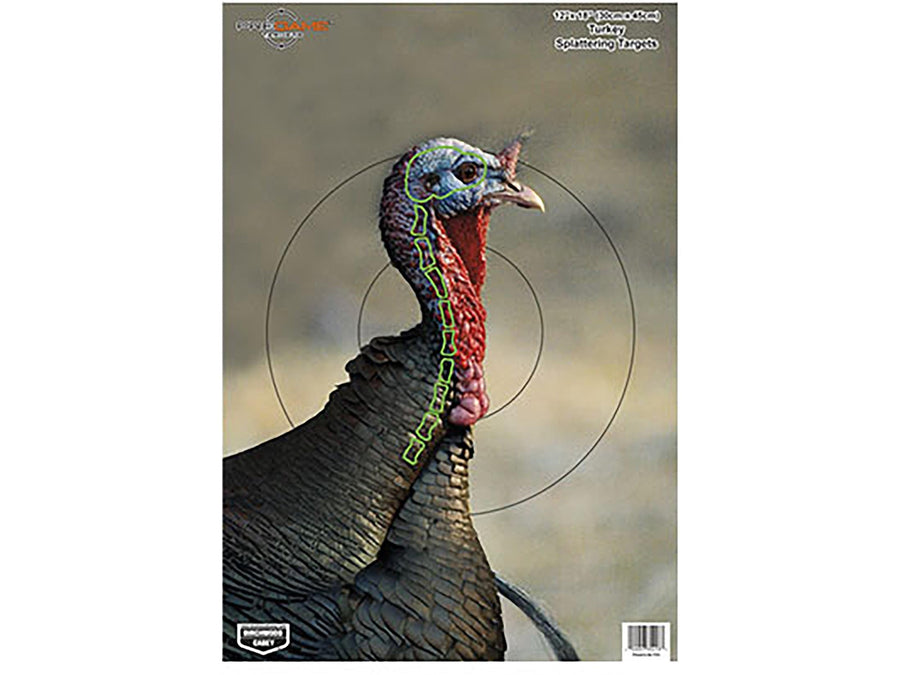 Birchwood Casey Shooting Target Pre Game Turkey Target 12 x 18, 8-Pack 35403
