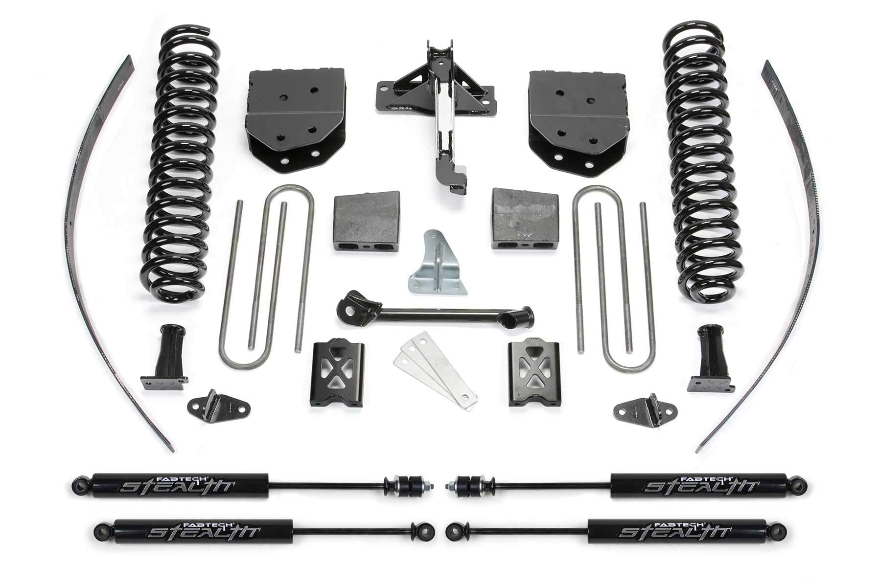 Fabtech Basic Lift System K20392M w/Shocks w/Stealth Monotube Shocks 8 in. Lift