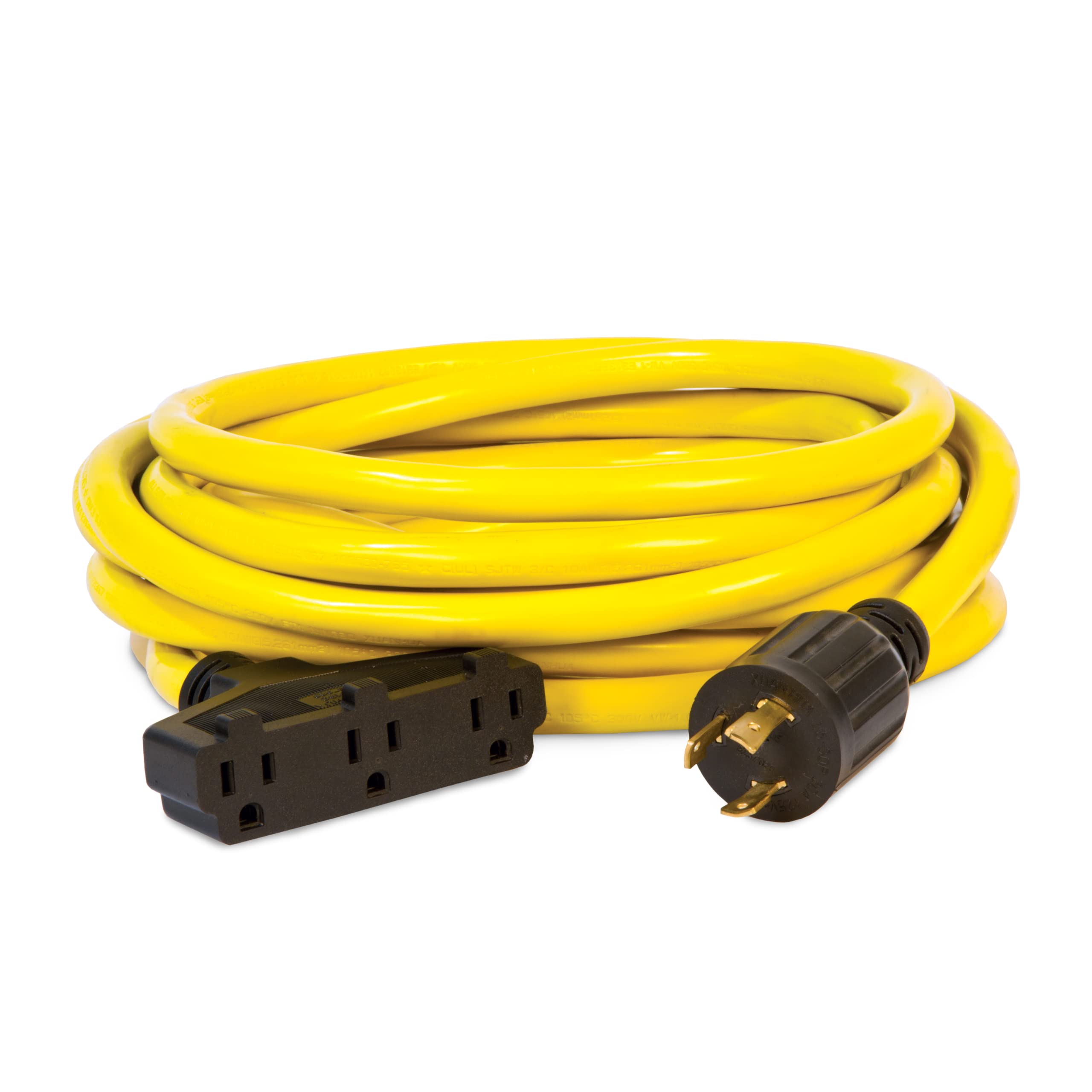 30-Amp Champion Power Equipment 25-Foot 125-Volt Fan-Style Generator Extension Cord (L5-30P to three 5-15R)