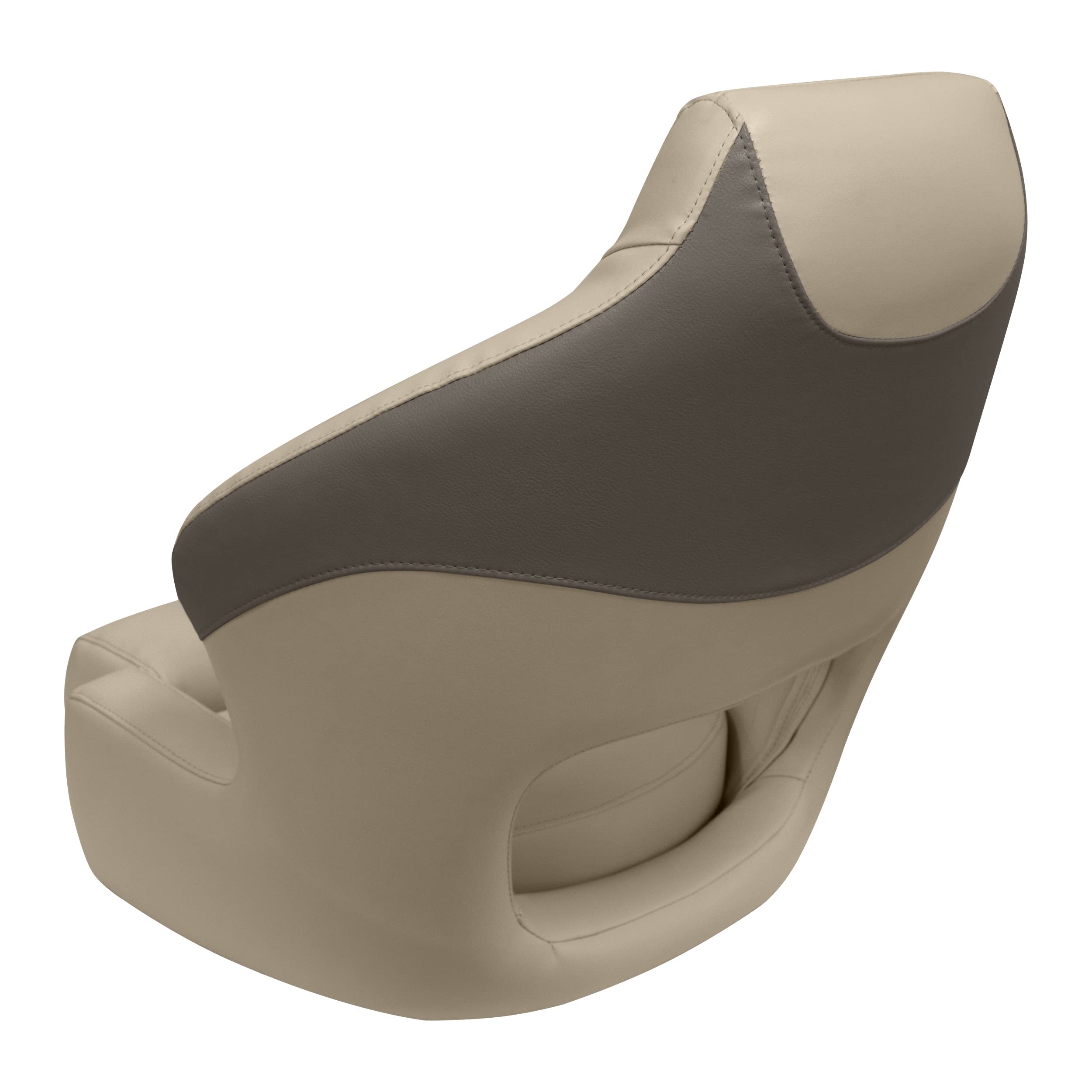 Wise Premier Series BM3338-1749 Pontoon XL Bucket Seat with Flip Up Bolster, Mocha Java/Café/Mushroom