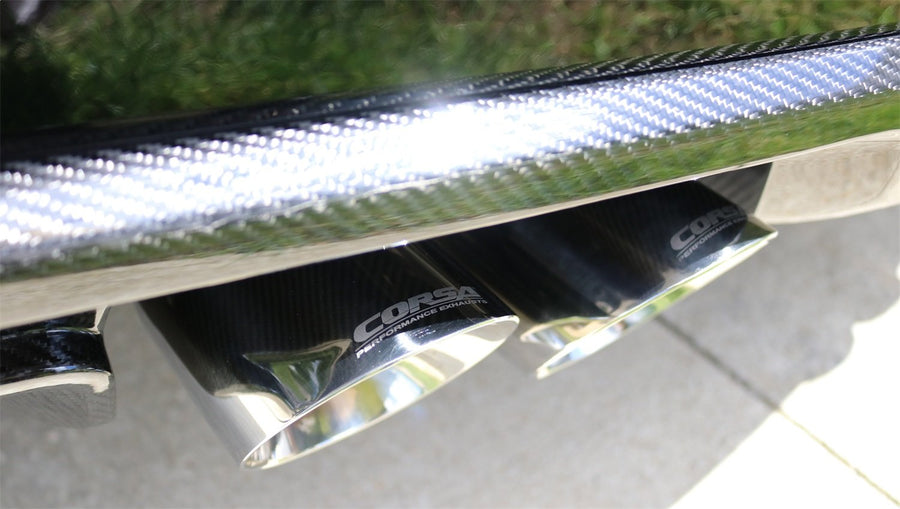Axle-Back 3.0 IN Twin 4.0 IN Tips (14478) Sport Sound Level | 2016-2019 Cadillac ATS-V Polished