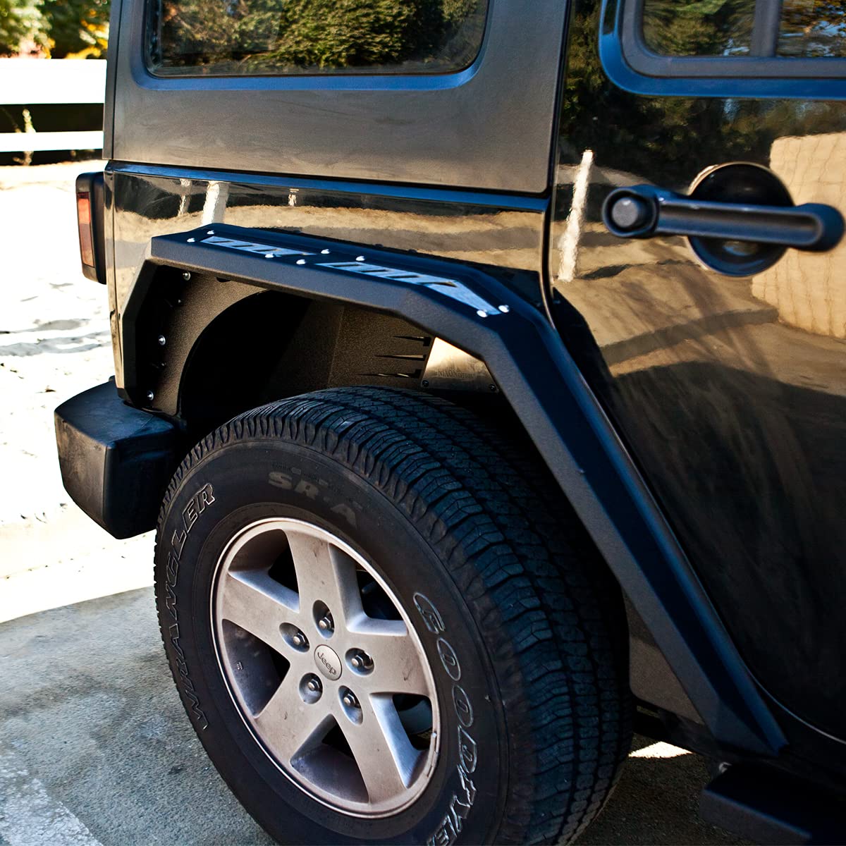 NIXON OFFROAD Rear Fender Flares Fit Replacement for 2008 2009 2010 2011 2012 2013 2014 2015 2016 2017 Jeep Wrangler JK 4 Door/2 Door for Wild Off-Road