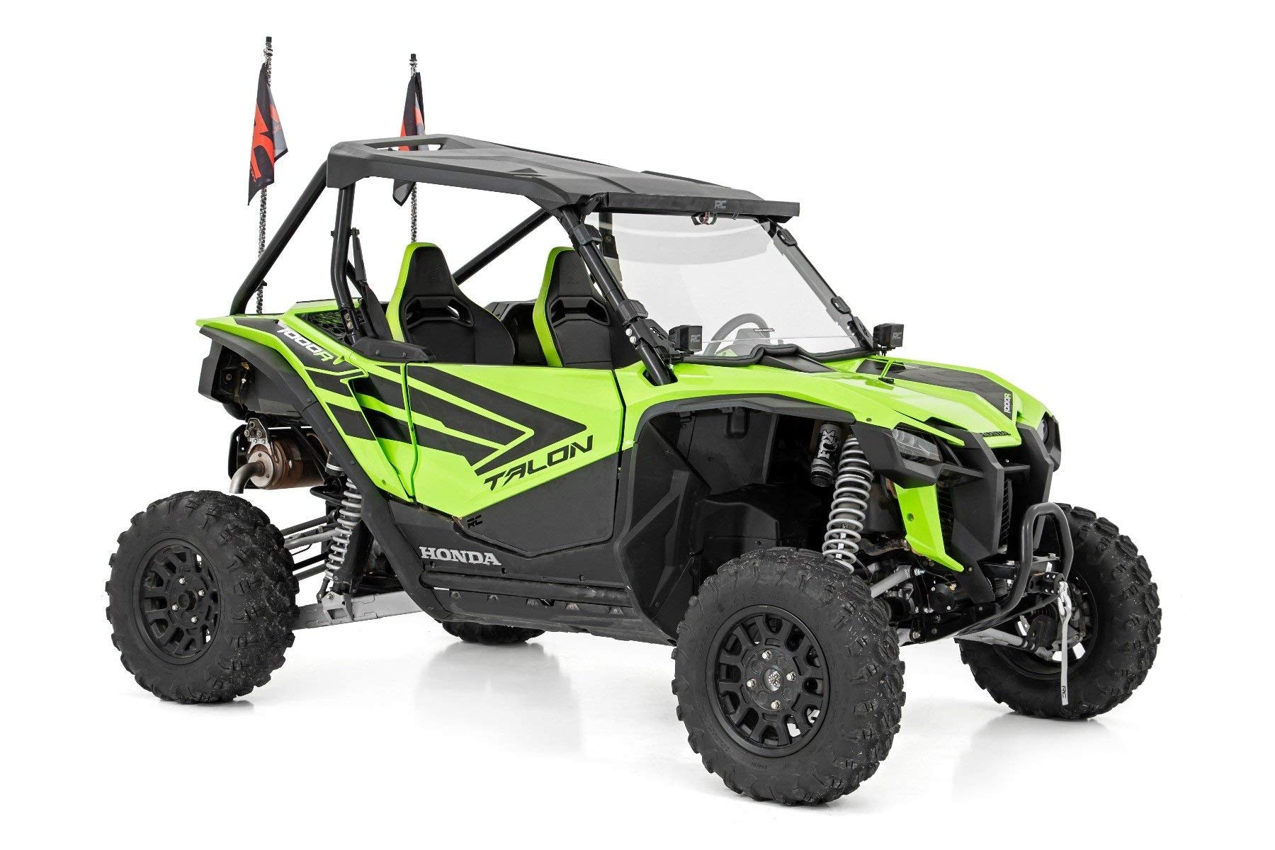 Rough Country Whip Lights LED for Honda Talon (2019-2021) - Set of 2, 48" Whip Lights for Side by Side, Multi-Color RGB LEDs, 300 Patterns, Dimmable, Waterproof, Quick-Release Base