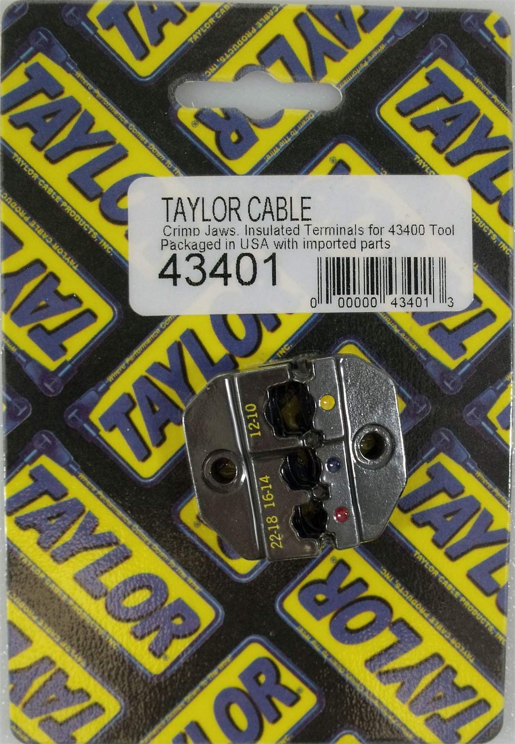 43401 Taylor Ignition Professional Wire Crimp Tool Die