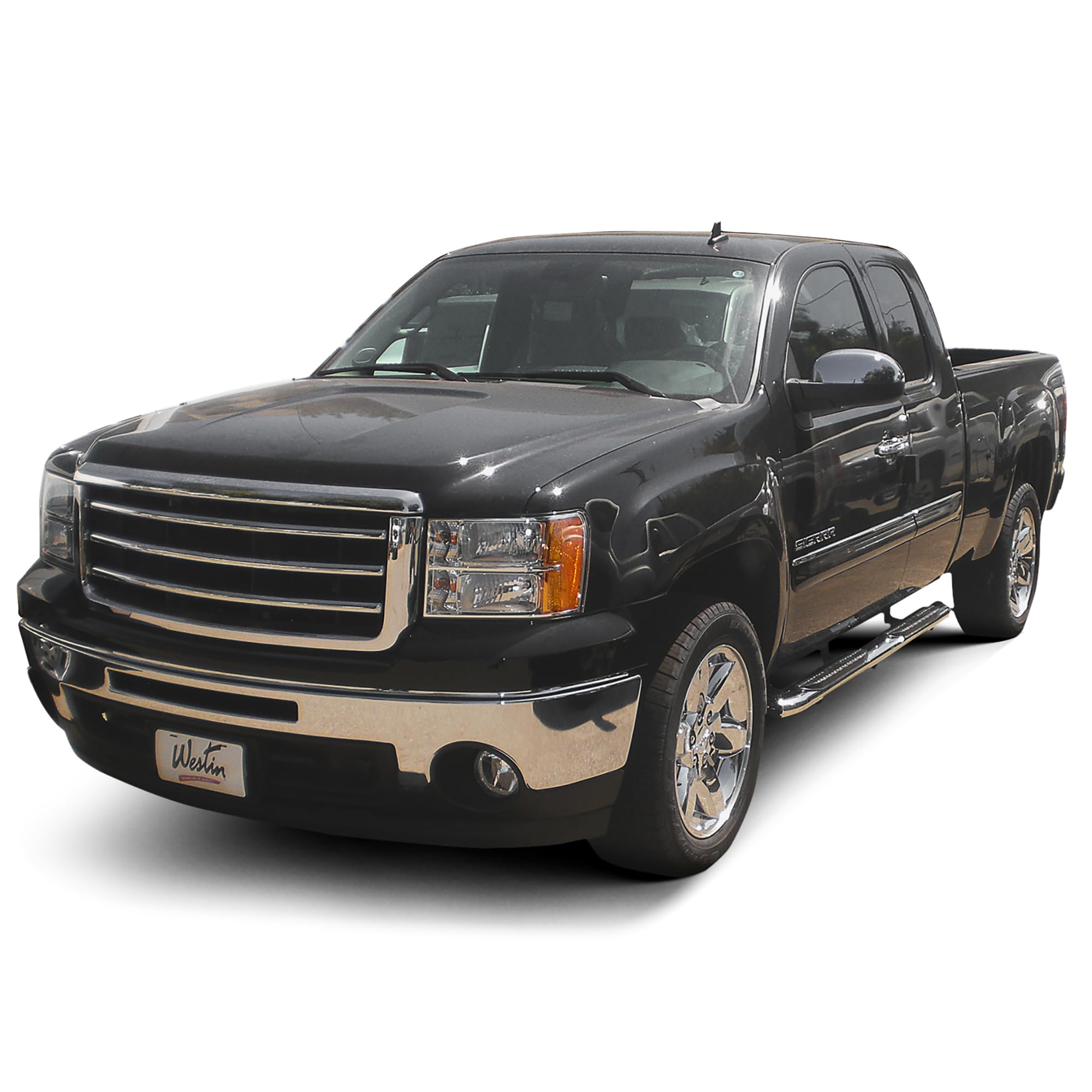PRO TRAXX 5 Oval Nerf Bars Westin fits 2014-2018 Silverado Sierra 1500 2019 Silverado LD Sierra 1500 Limited 2015-2019 Silverado Sierra 2500 3500 Double Cab Polished Pair