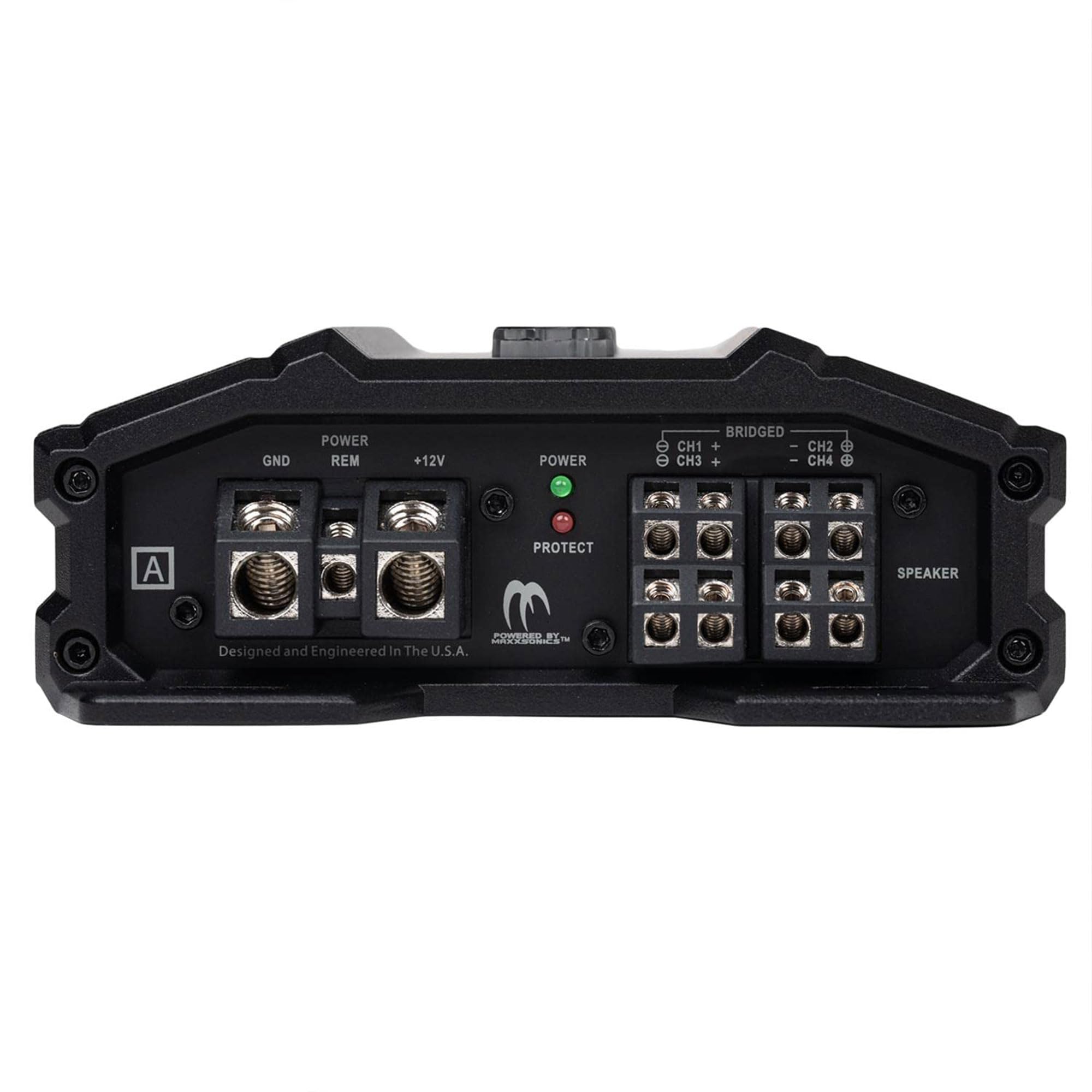 Hifonics Delta Zeus 1,350 Watt Compact 4 Channel Nickel Plated Mobile Car Audio Amplifier with Auto Turn On Feature, ZD-1350.4D, Black