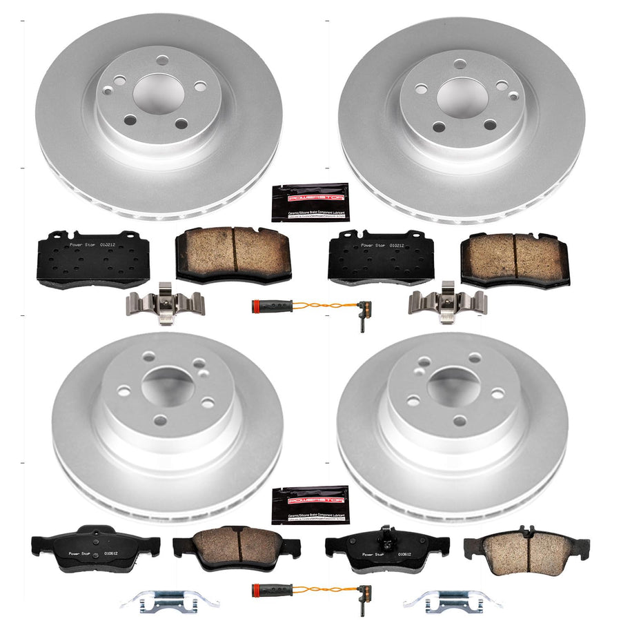 Power Stop CRK6600 Z23 Evolution Geomet Coated Brake Kit Front and Rear For Mercedes-Benz E550 2007-2009 [Model Specific]