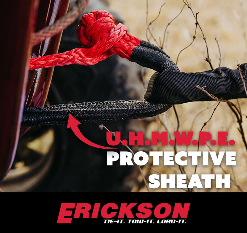Soft Shackle ERICKSON, 1/2 inch, 57,000 lb Breaking Strength, Red