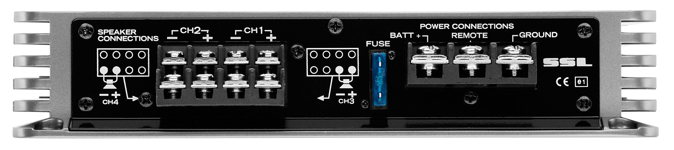 4 Channel Sound Storm Laboratories EV4.400 Car Audio Amplifier - 400 High Output, 2-8 Ohms, High/Low Level Inputs, Hook Up to Subwoofer for Bass