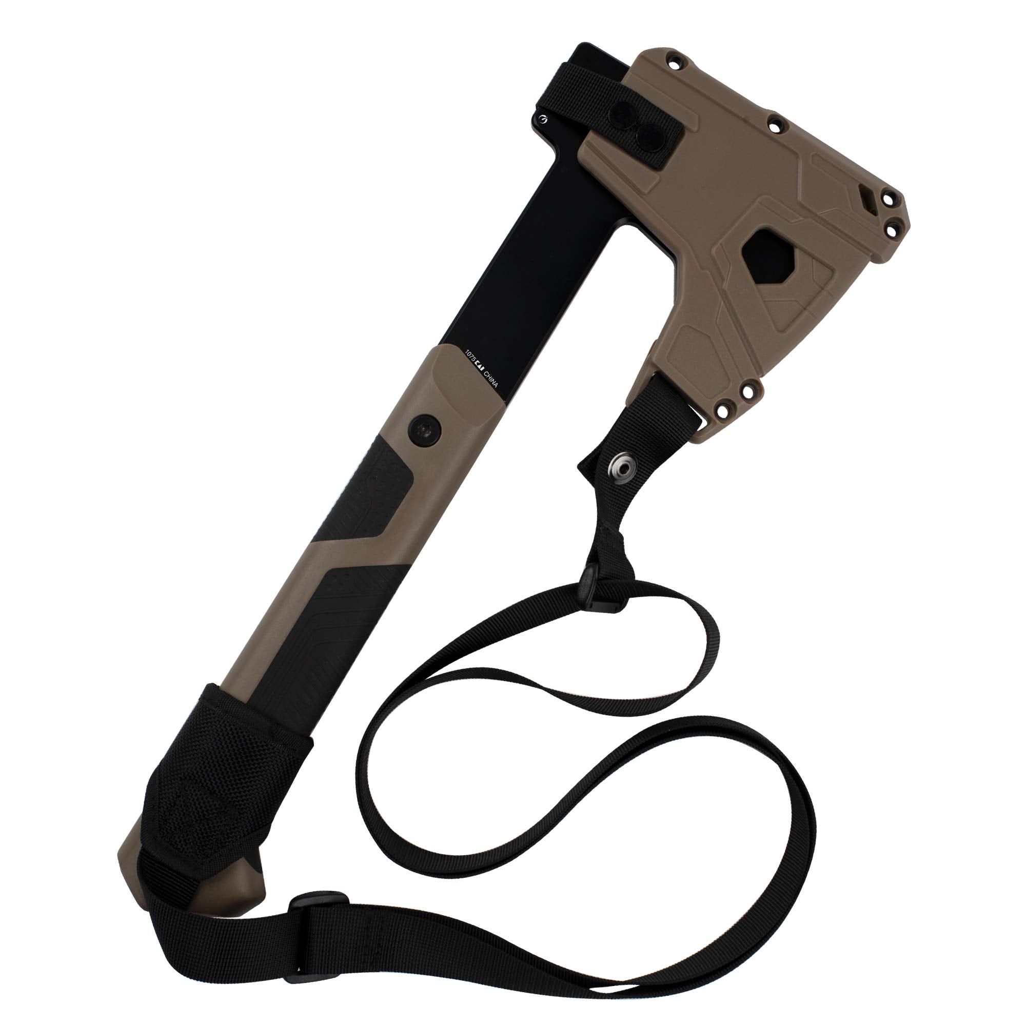 Kershaw Hatchet Deschutes ”Bearded” Camp Ax, Full Tang, Stainless Steel (1075)