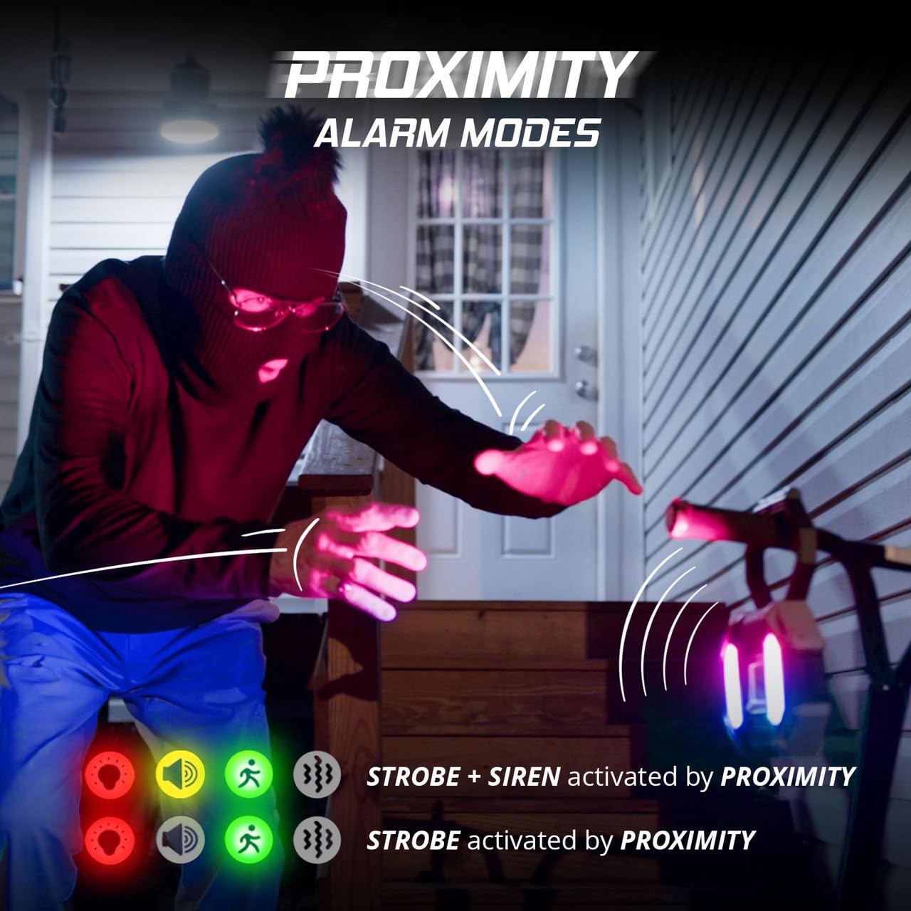 XKGLOW 7 Mode XKdefender Work & Security Light w/Remote for Home Office Commercial Camping Light