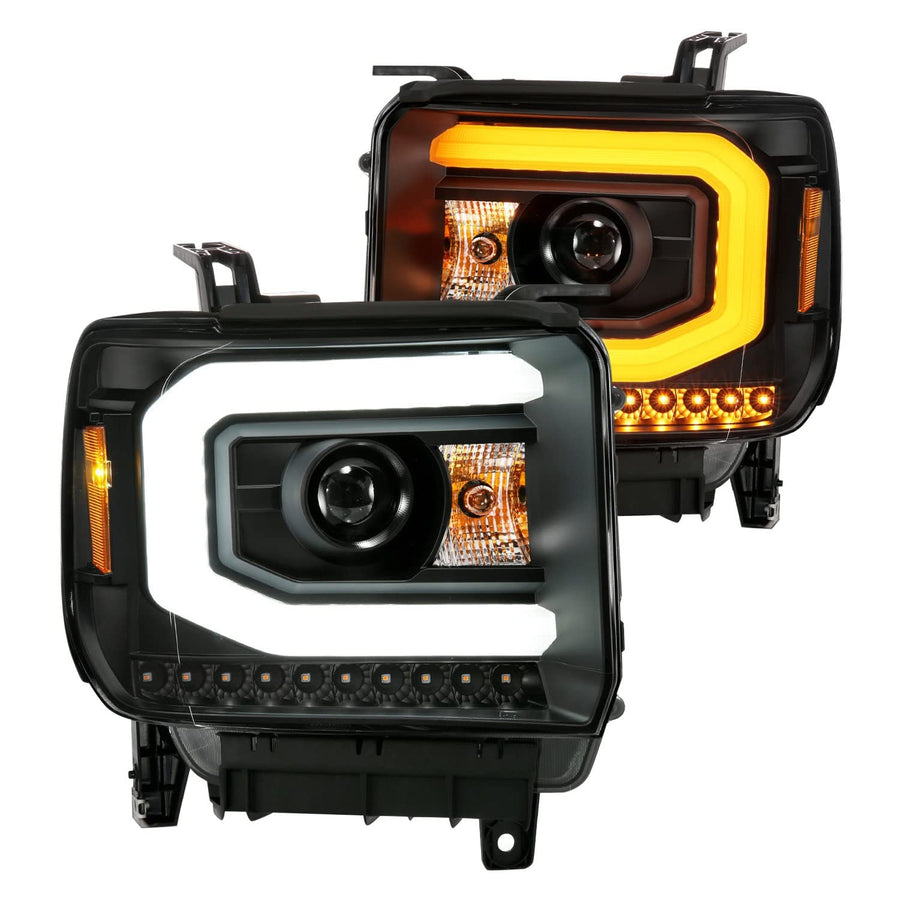 Projector Headlamps ANZO USA Fits GMC Sierra 1500 111487