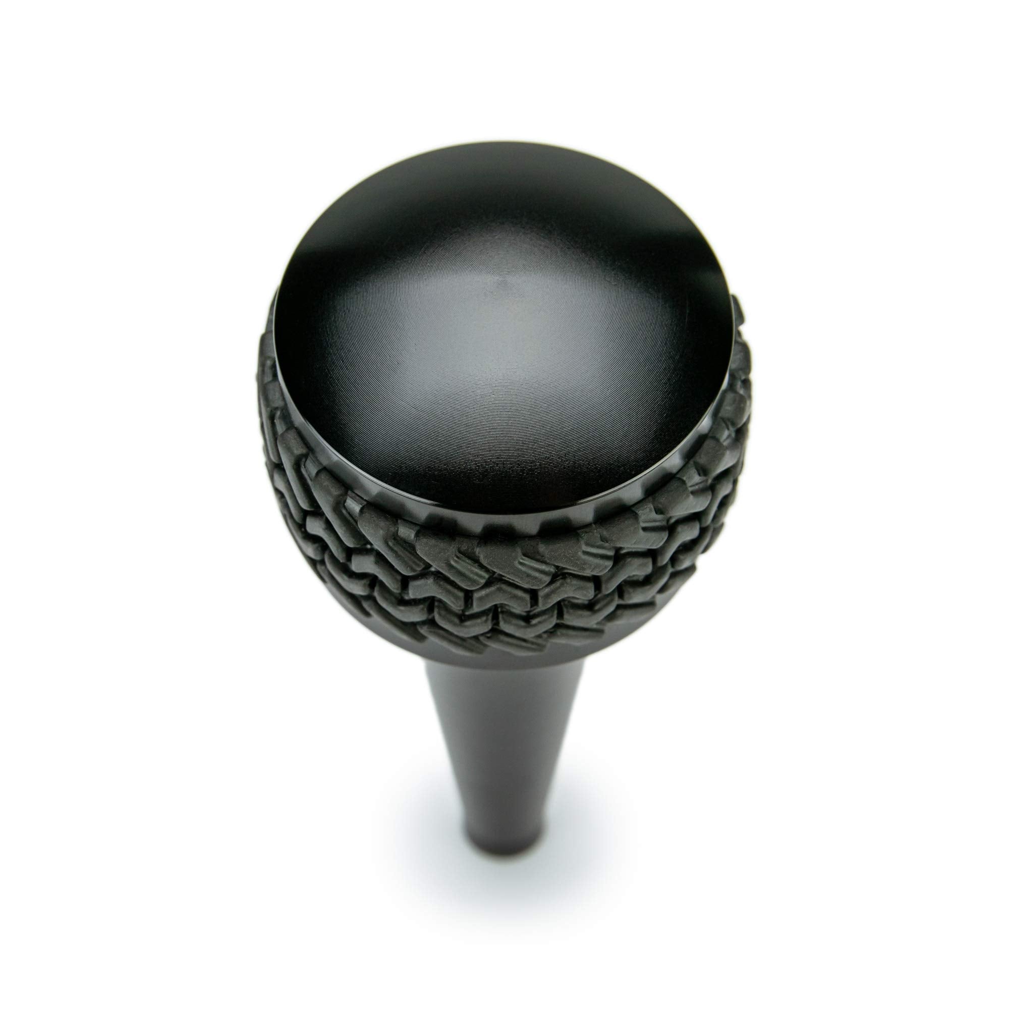Shift Knob DV8 Offroad Replacement for 2011-2018 Wrangler JK | Automatic Transmission | Billet Aluminum Construction | Rubber Tire Tread Grip