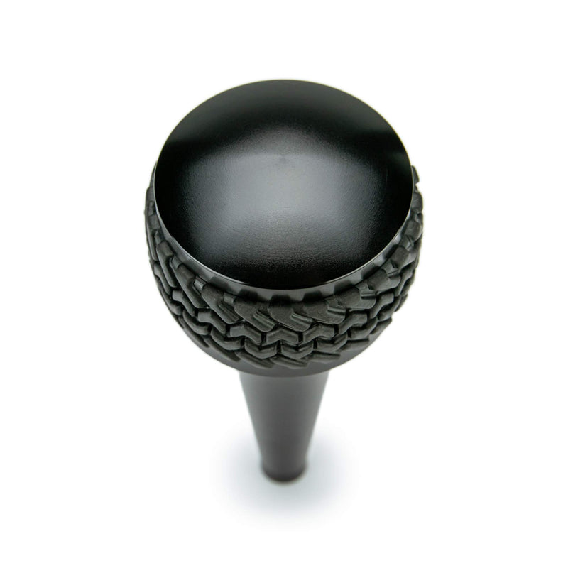 Shift Knob DV8 Offroad Replacement for 2011-2018 Wrangler JK | Automatic Transmission | Billet Aluminum Construction | Rubber Tire Tread Grip