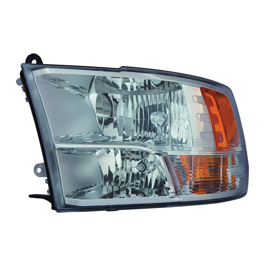 ACK Lamp DEPO DOT Certified For RM Ram 1500 Pickup/CLASIC 13-22 / R-2500/3500 2013 14 15 16 17 2018 Headlight Halogen STD CHROME W/O DUAL REAR WHEELS Driver Side CAPA | 68096439AJ | CH2502282C