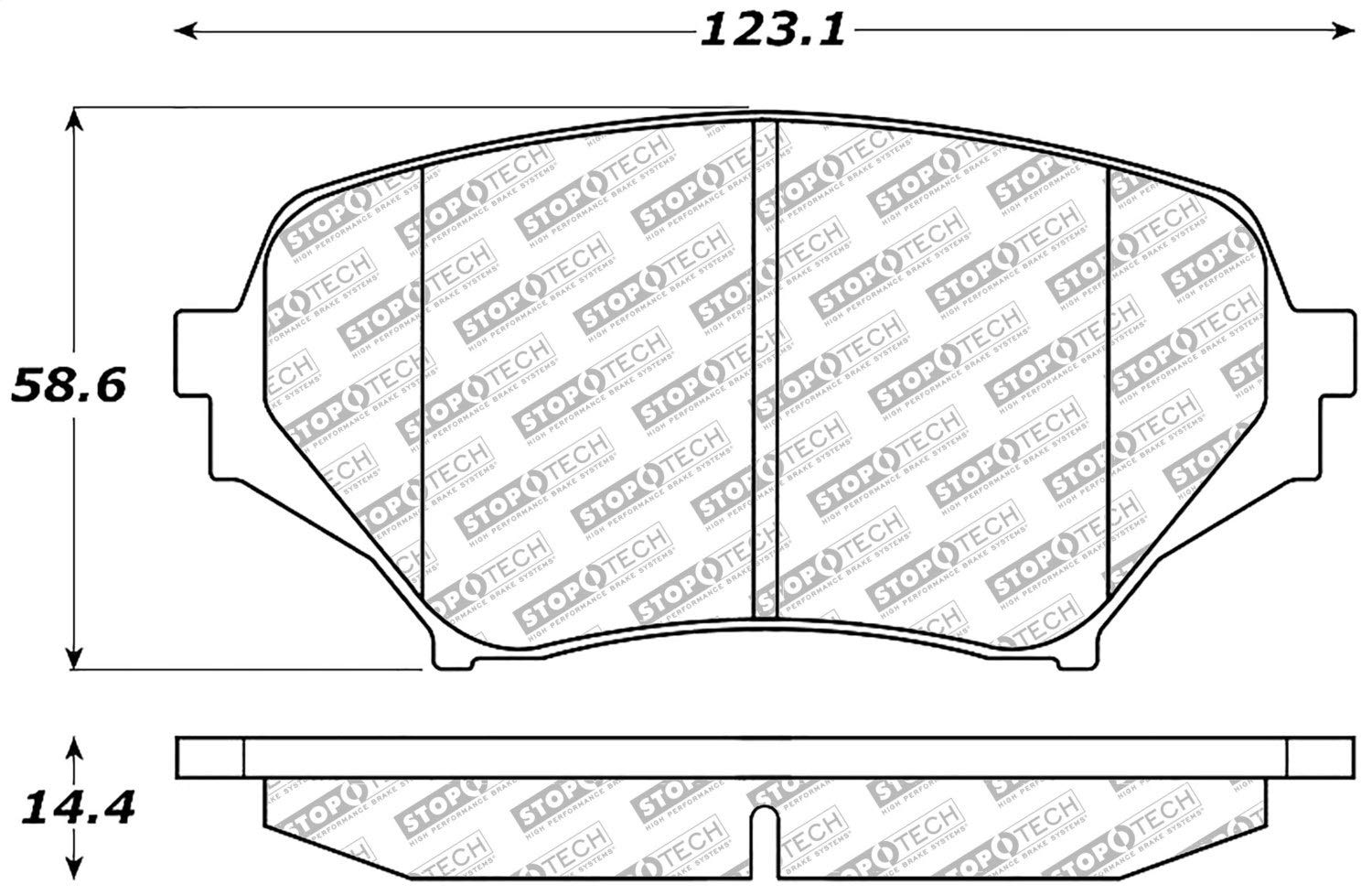 Brake Pads StopTech 305.11790 Street Select with Hardware